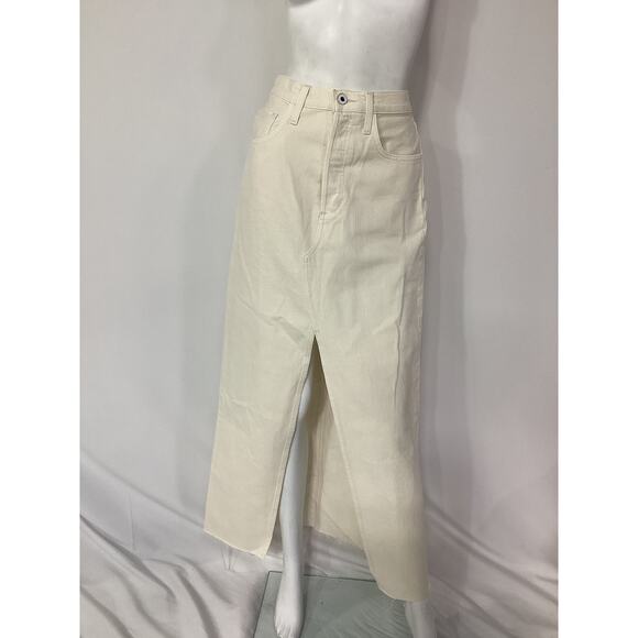 Favorite Daughter 'The Sad' White Denim Skirt Size 26 - NWT - Picture 2 of 4